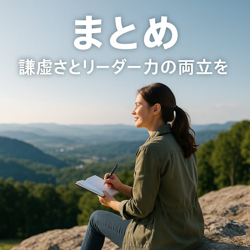 謙虚さとリーダー力の両立を