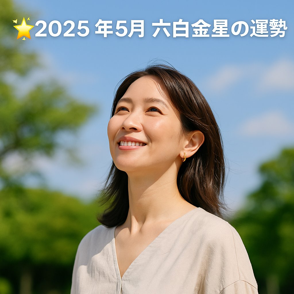 2025年5月六白金星の運勢