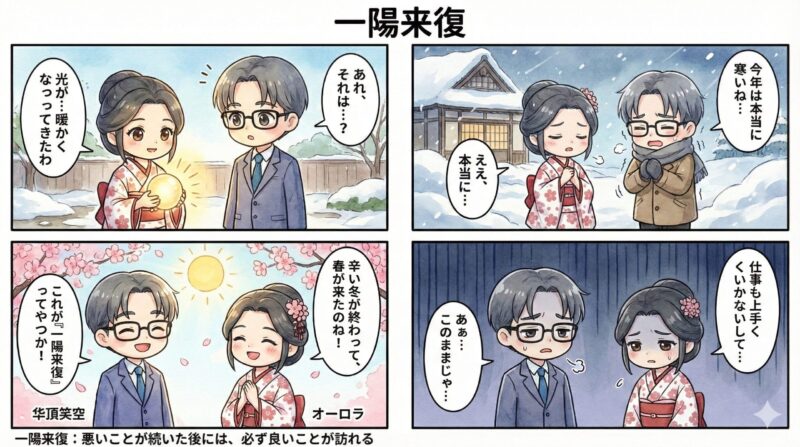 華頂笑空とオーロラの「一陽来復」