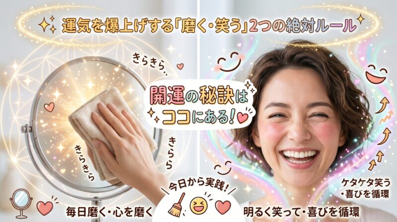 開運の秘訣はココにある！磨いて笑って運気を激変させよう
